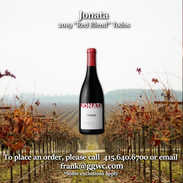 Jonata 2019 Todos “Red Blend” Ballard Canyon, Santa Ynez