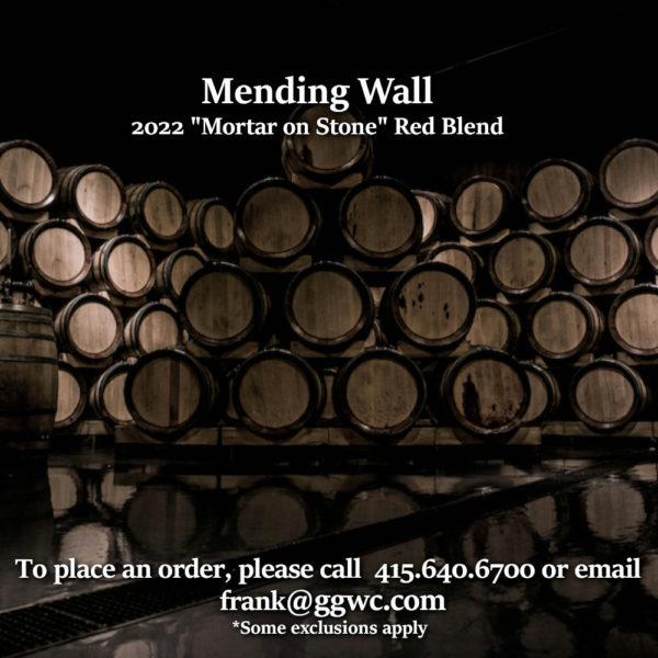 Mending Wall 2022 Mortar on Stone Red Blend Napa Valley