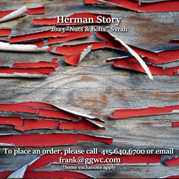 Herman Story 2023 Syrah Nuts & Bolts Santa Barbara