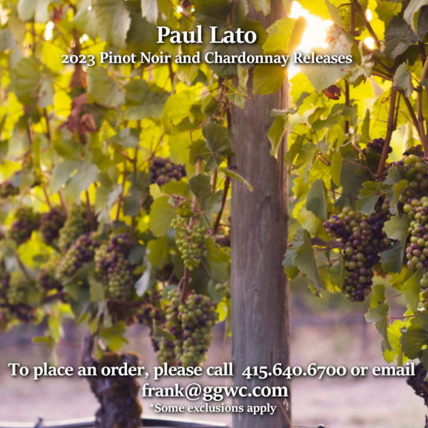 PAUL LATO’S OUTSTANDING 2023 PINOT NOIRS & CHARDONNAYS