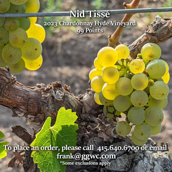 Nid Tissé 2023 Chardonnay Hyde Vineyard, Napa Valley 99 Points