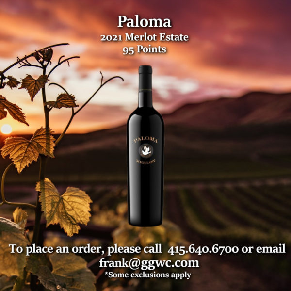 Paloma 2021 Merlot Estate Spring Mountain, Napa Valley